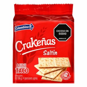 Galletas Colombina Crakeñas Saltin 1 Taco x106g