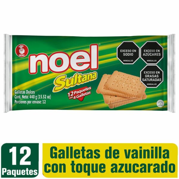 Galletas Noel Sultana 12 Paq x440g