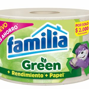 Unidad Rollo Papel Higiénico Familia Green (3 Hojas)