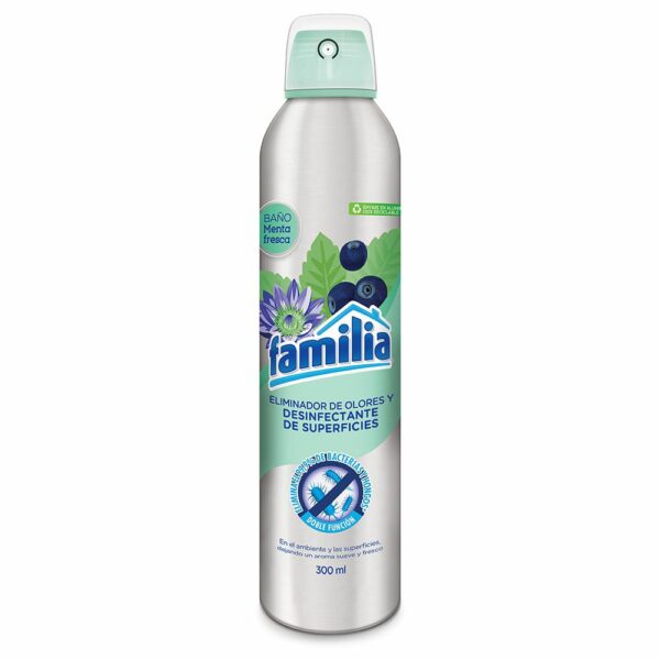 Eliminador de olores Familia Baño Menta Fresca x300ml