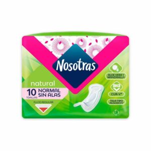 Toalla Nosotras Natural Sin Alas x10 und