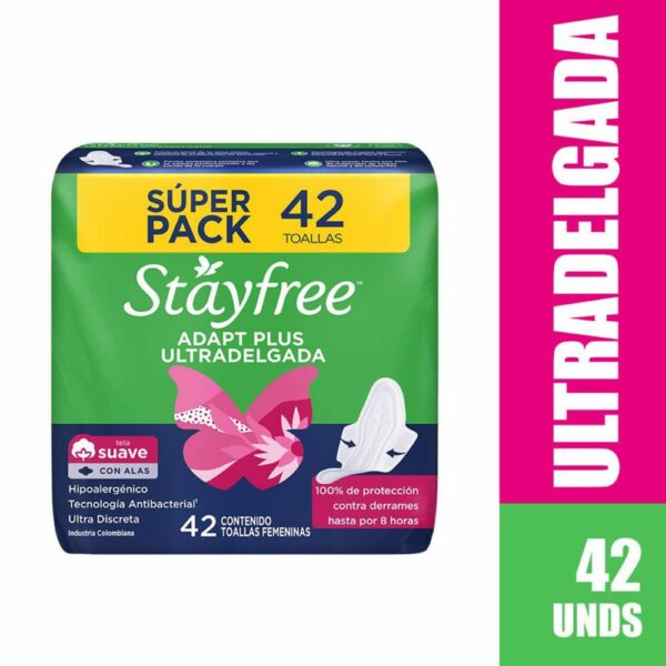 Toalla Higienica Femenina Stayfree Ultradelgada x42und