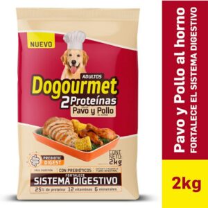 Dogourmet Adultos 2 Proteínas Sabor Pavp y Pollo x2kg