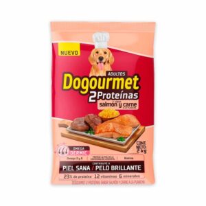 Alimento Para Perro Dogourmet Adultos 2 Proteínas Sabor Salmón y Carne x1kg