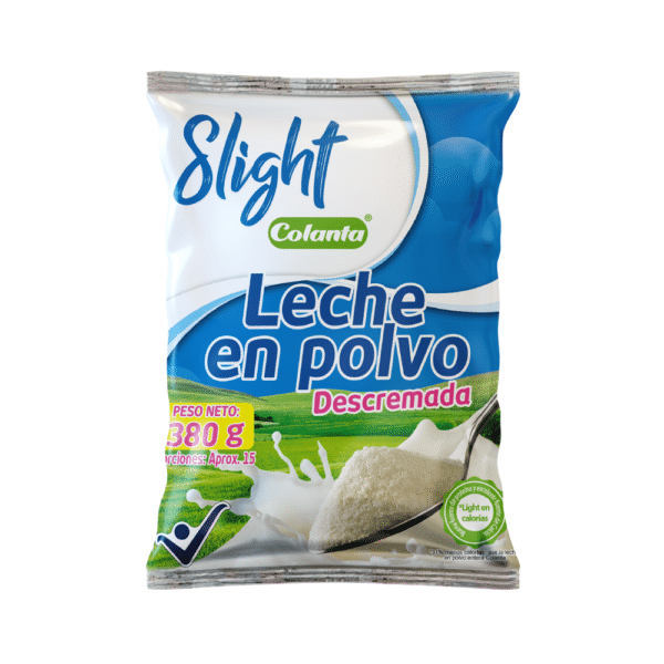 Leche en Polvo Slight Colanta Descremada x380g