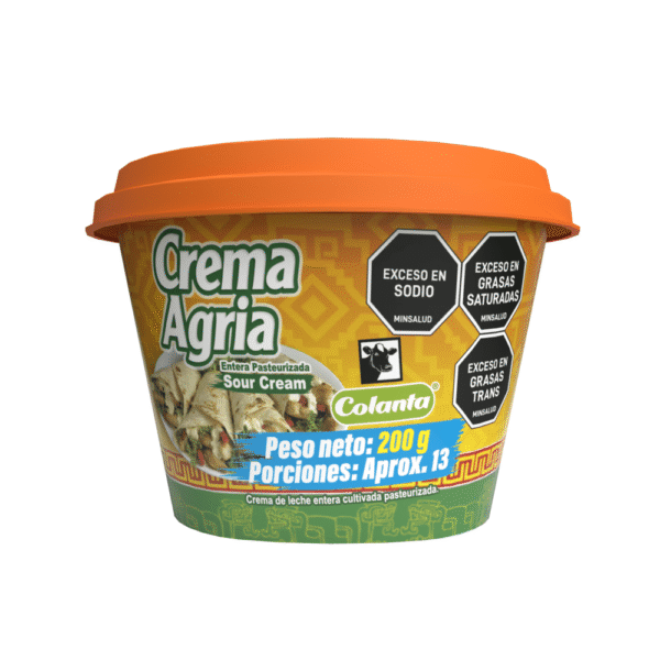 Crema Colanta Agria Entera x200g