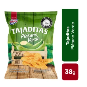 Tajaditas Platano Verde X38g Super Ricas