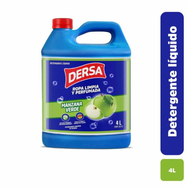 Detergente Dersa Manzana Verde Garrafa x4L
