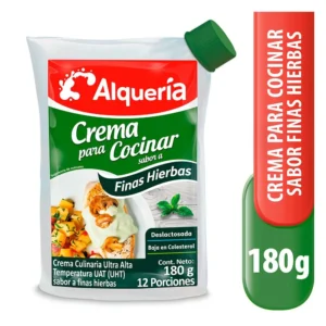 Crema Alquería Para Cocinar Sabor Finas Hierbas x180g