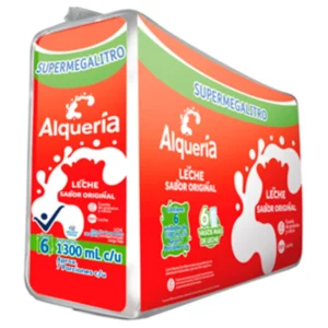 Six Pack Leche Alqueria Entera Original 6 und ×1300ml c/u