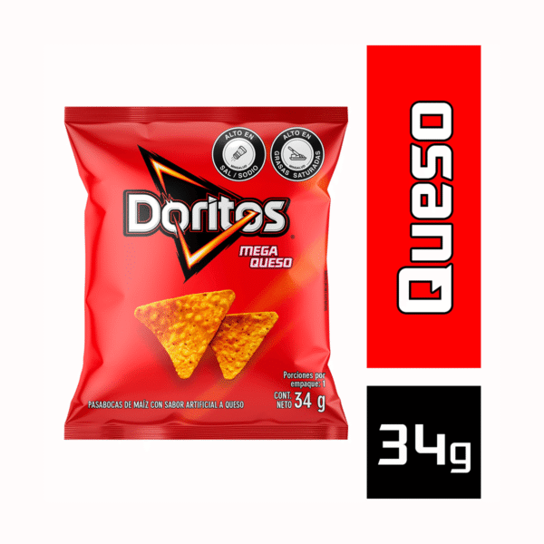 Doritos Mega Queso x34g