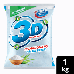 Detergente En Polvo 3D Multiusos Aloe Vera x 1Kg