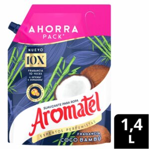 Suavizante Aromatel Fragancia Coco Bambu DoyPack x1400ml
