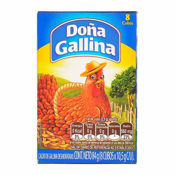 Caldo De Gallina Doña Gallina 8 Cubos x84g