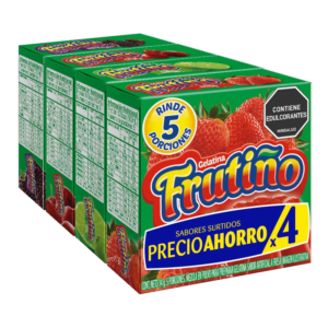 Gelatina Frutiño x4 Sabores Surtidos x35g c/u
