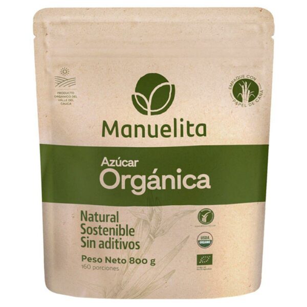 Azúcar Manuelita Organica Blanca Dp x850g
