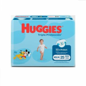 Pañales Huggies Triple Protección XG x25Und