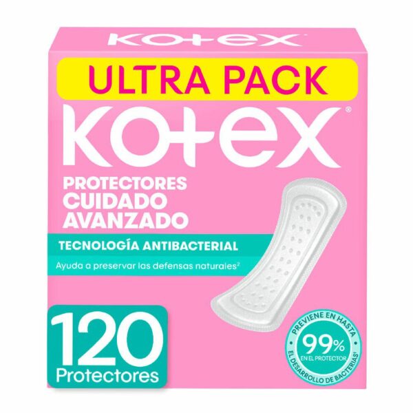 Protectores Kotex Cuidado Avanzado Caja x120und