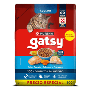 Alimento GATSY Pescado y Salmon x500gr
