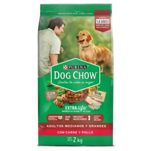 Dog Chow Adultos Medianos y Grandes Con Carne y Pollo 2kg