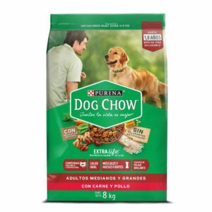 Dog Chow ADULTOS Medianos y Grandes x8kg