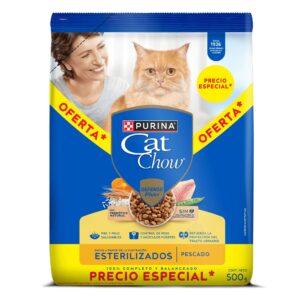 Alimento Cat Chow Adultos Esterilizados x500gr