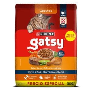 Alimento GATSY Pollo y Carne x500gr