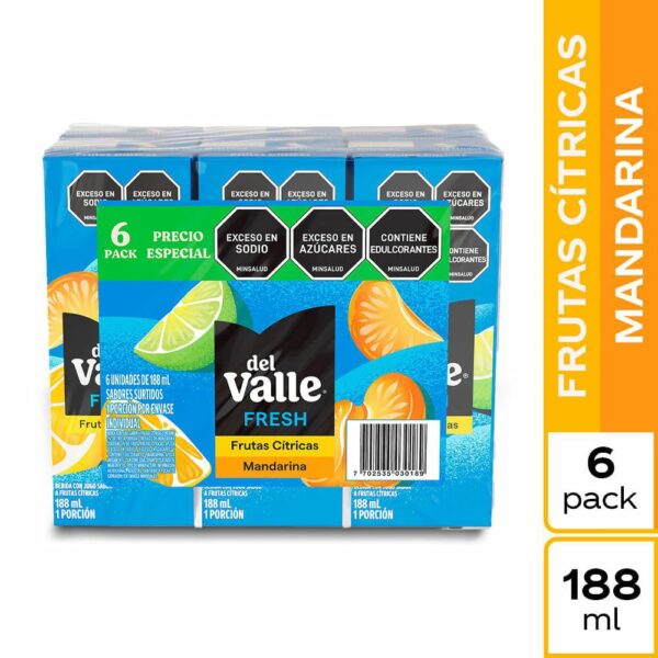 Jugo Del Valle Fresh Six-Pack X188ml C/U