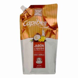 Capibell Jabón Líquido Con Fragancia Coco y Vainilla X800ml