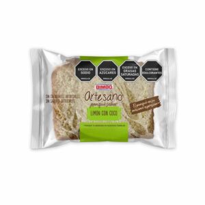 Ponque Bimbo Artesano Limon Con Coco x 75g