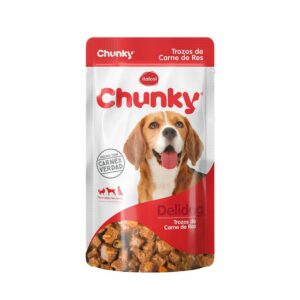 Comida Humeda Para Perro CHUNKY Pouch Trozos de Carne x100gr
