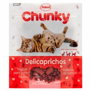 Delicaprichos CHUNKY Nuggets para gatos adultos rellenos de pollo x75gr