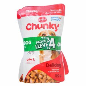 Comida Humeda Para Perro CHUNKY Pouch 4und x100gr
