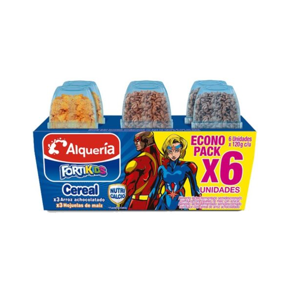 YogCereal Alquería FortiKids Pack 6und x120g c/u (720g)
