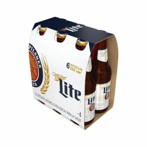 Cerveza Miller Lite 6und x250ml