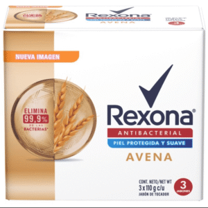 Jabón Para Piel Rexona Antibacterial Avena
 3und x110g c/u