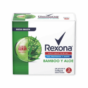 Jabón Para Piel Rexona Antibacterial Bamboo Y Aloe
 3und x110g c/u