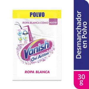 Desmanchador Vanish Oxi Action Para Ropa Blanca En Polvo x30g