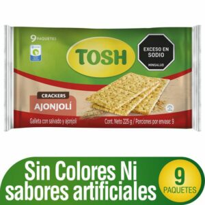 Galletas Tosh Ajonjoli 9 Paq x225g