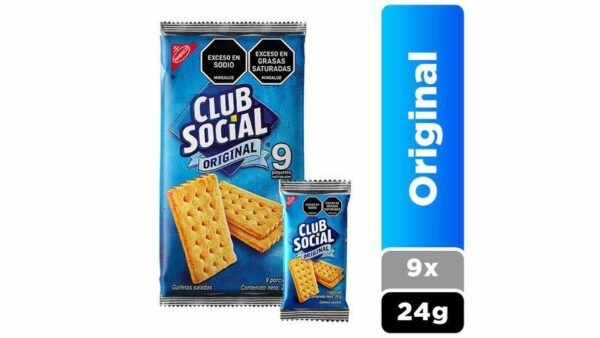 Galletas Club Social Original 9 Paq x216g