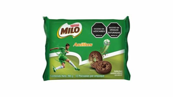 Galletas Nestle Milo Anillos 12 Paq x390g