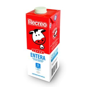 Leche Recreo Entera en Caja x900ml