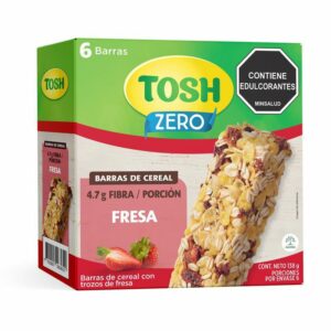 Barras Tosh De Cereal Fresa Sin Azucar Cajita 6Unds x138g