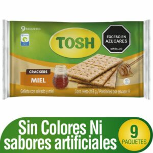 Galletas Tosh Miel 9 Paq x243g