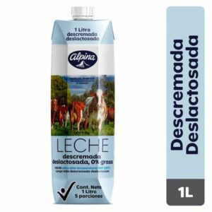 Leche Alpina Descremada 0% Grasa en Caja x1000ml