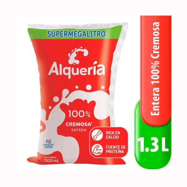 Leche Alqueria Entera Sabor Original x1300ml