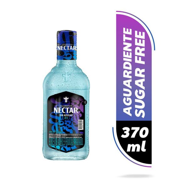 Aguardiente Néctar Azul 24 Sin Azúcar x375ml