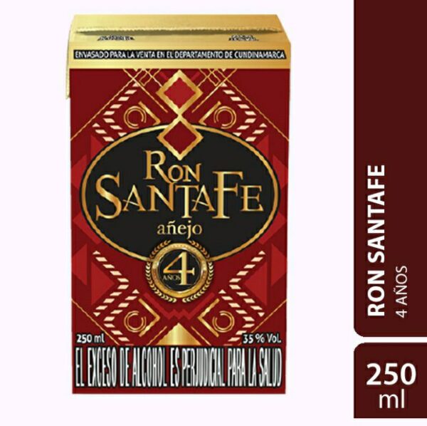 Ron Santafe Añejo 4 Años x250ml