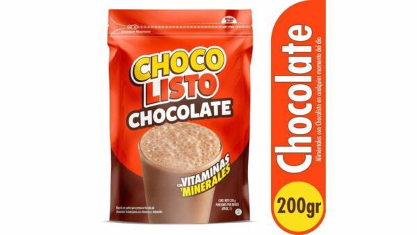 Bebida Achocolatada ChocoListo Chocolate Vitalisto Dp x200g