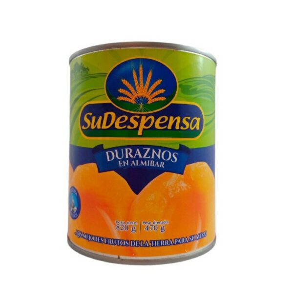 Duraznos En Almíbar SuDespensa 820gr